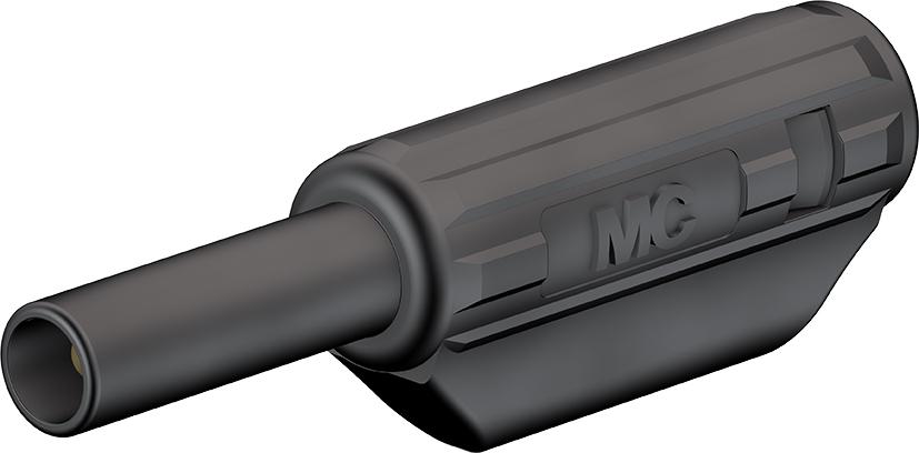 2 mm stackable plug black
