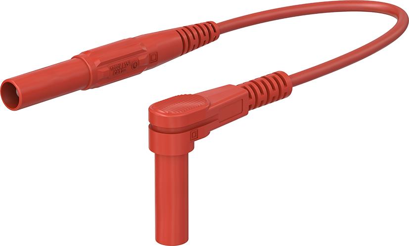 4 mm safety test lead 100 cm red