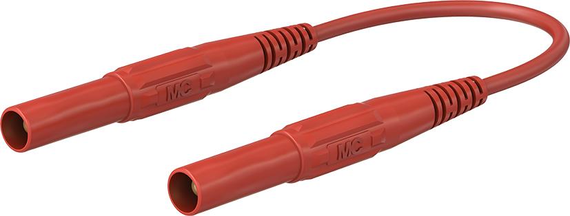 4 mm safety test lead 50 cm red