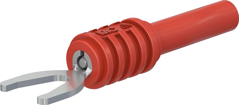 4 mm cable lug adapter red