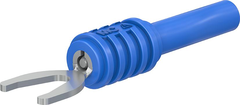 4 mm cable lug adapter blue