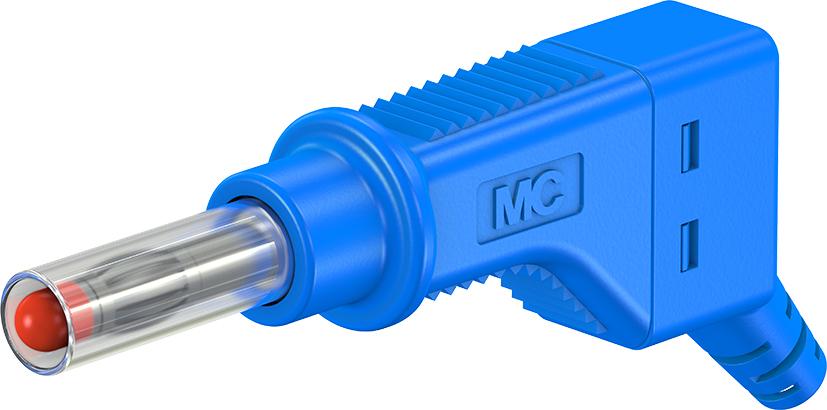 4 mm stackable plug blue