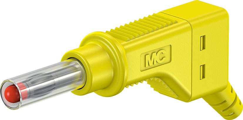 4 mm stackable plug yellow