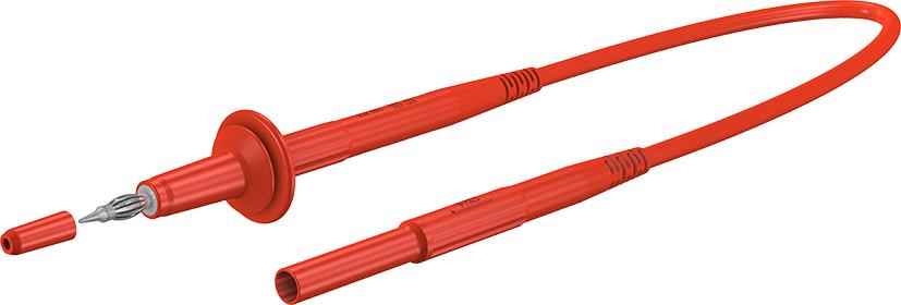 4 mm safety test lead 150 cm red