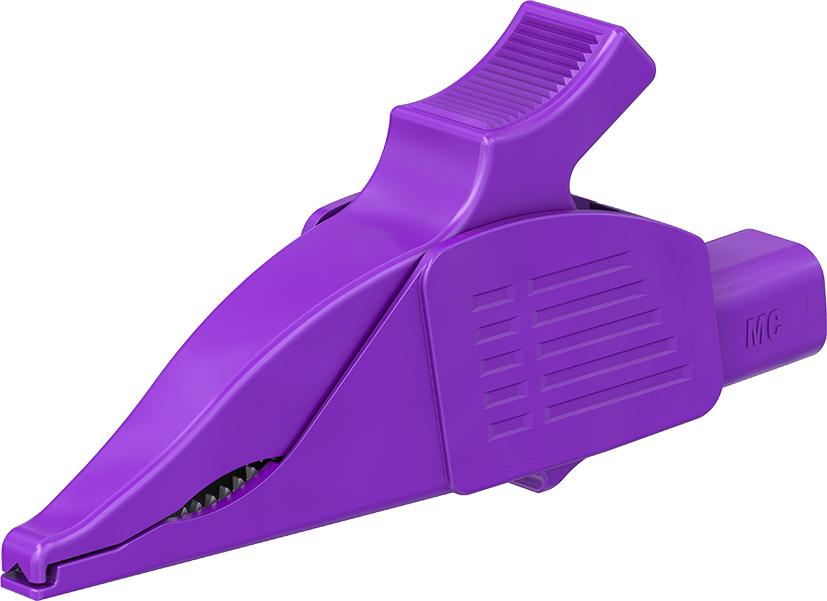 4 mm test clip dolphin violet