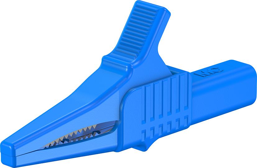 4 mm safety test clip blue