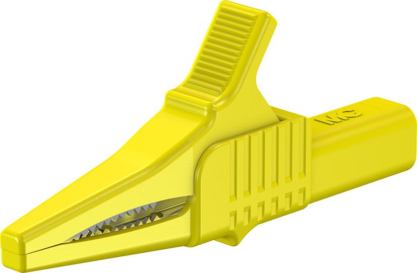 4 mm safety test clip yellow