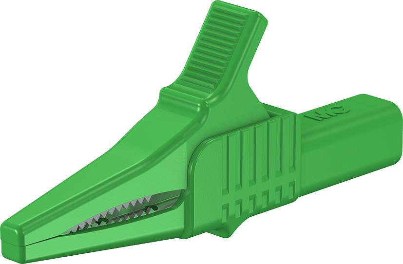 4 mm safety test clip green