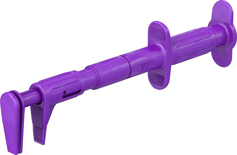 4 mm flat test clip violet