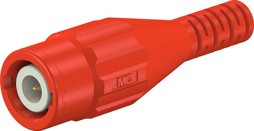 BNC safety connector red