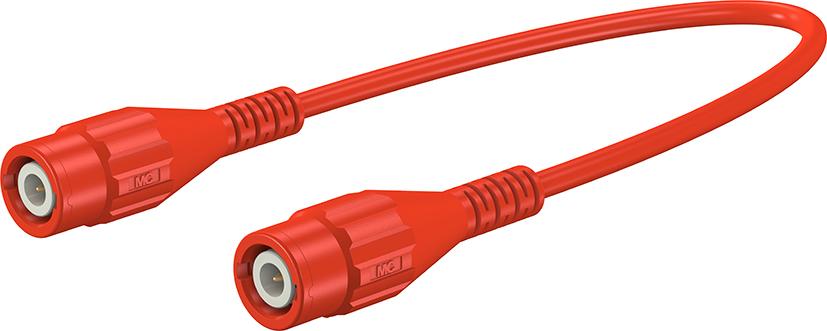 BNC-safety test lead 100 cm red