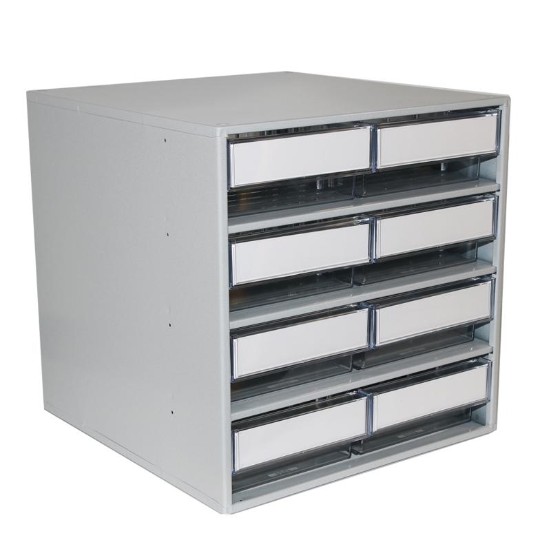 Storage bin cabinet 400x400x395, crystal clear