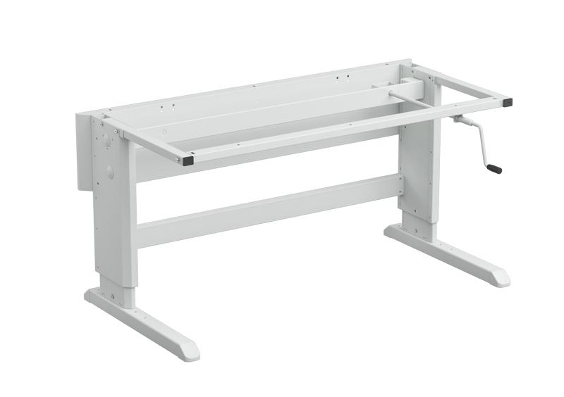 Concept workbench frame ESD, hand crank adjustable 1000x750