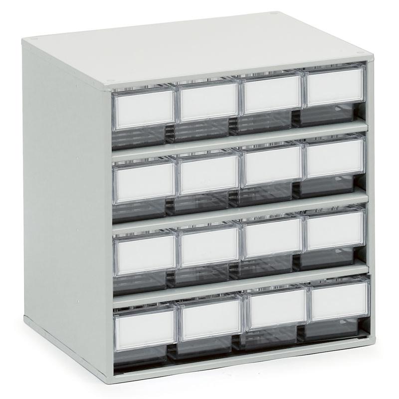 Storage bin cabinet 400x300x395, crystal clear