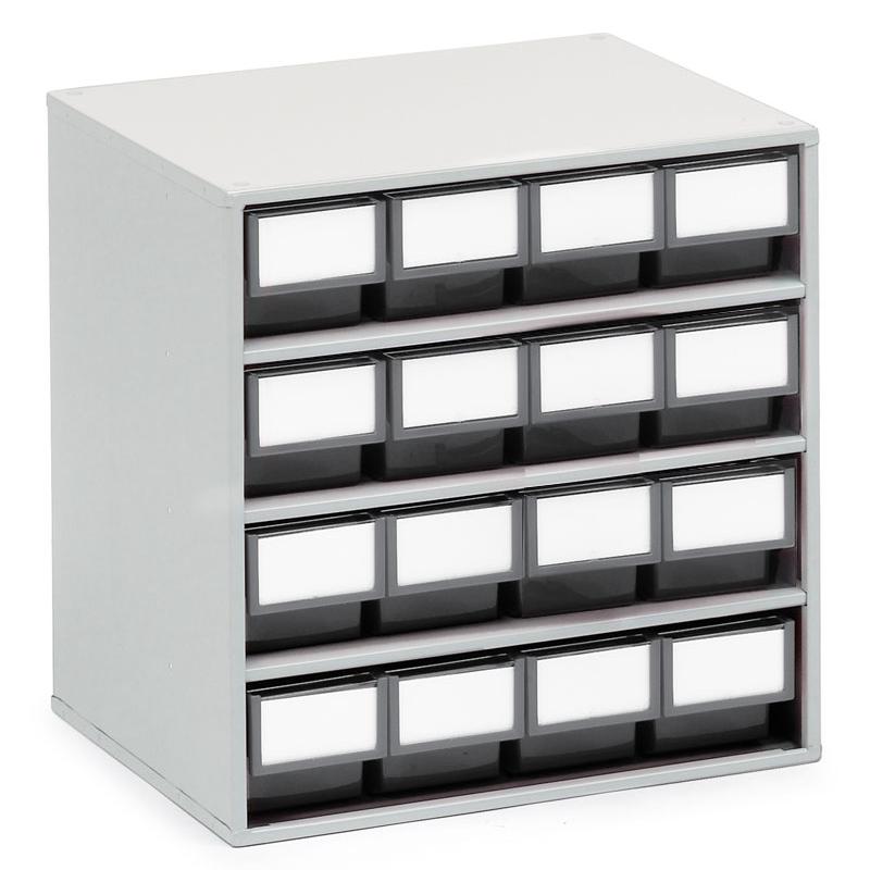 Storage bin cabinet 400x300x395, grey