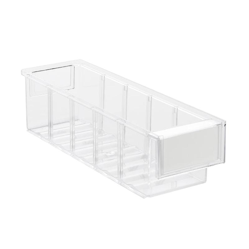 Shelf bin 92x300x82 Crystal clear