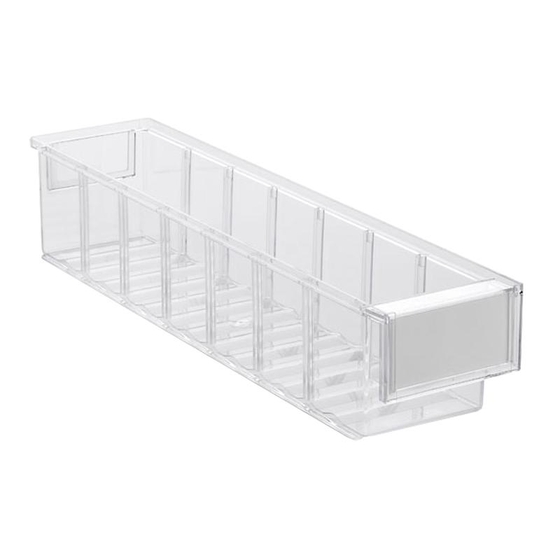 Shelf bin 92x400x82 Crystal clear