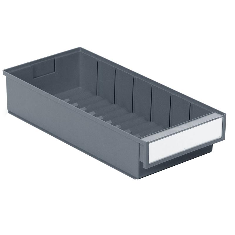 Shelf bin 186x400x82 Grey