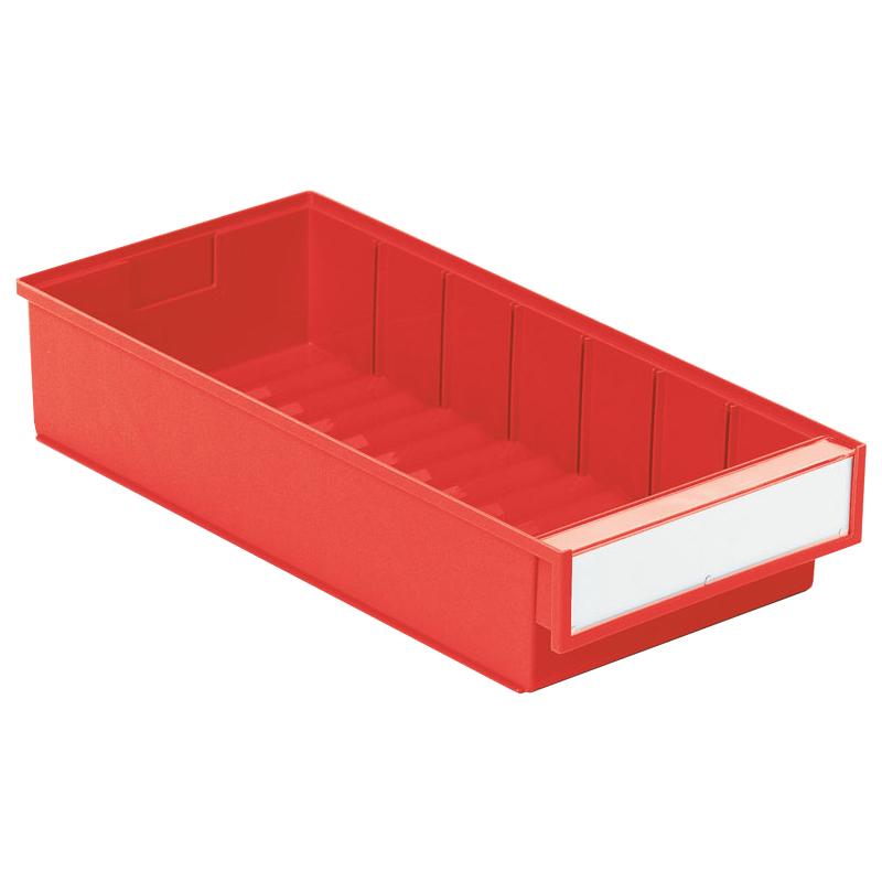 Shelf bin 186x400x82 Red