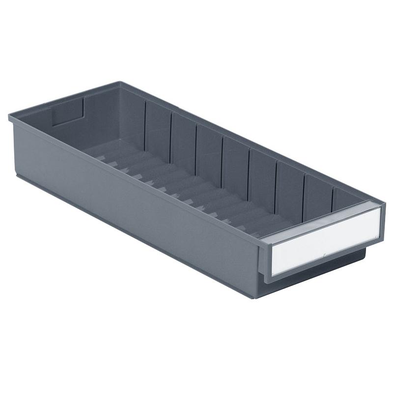 Shelf bin 186x500x82 Grey