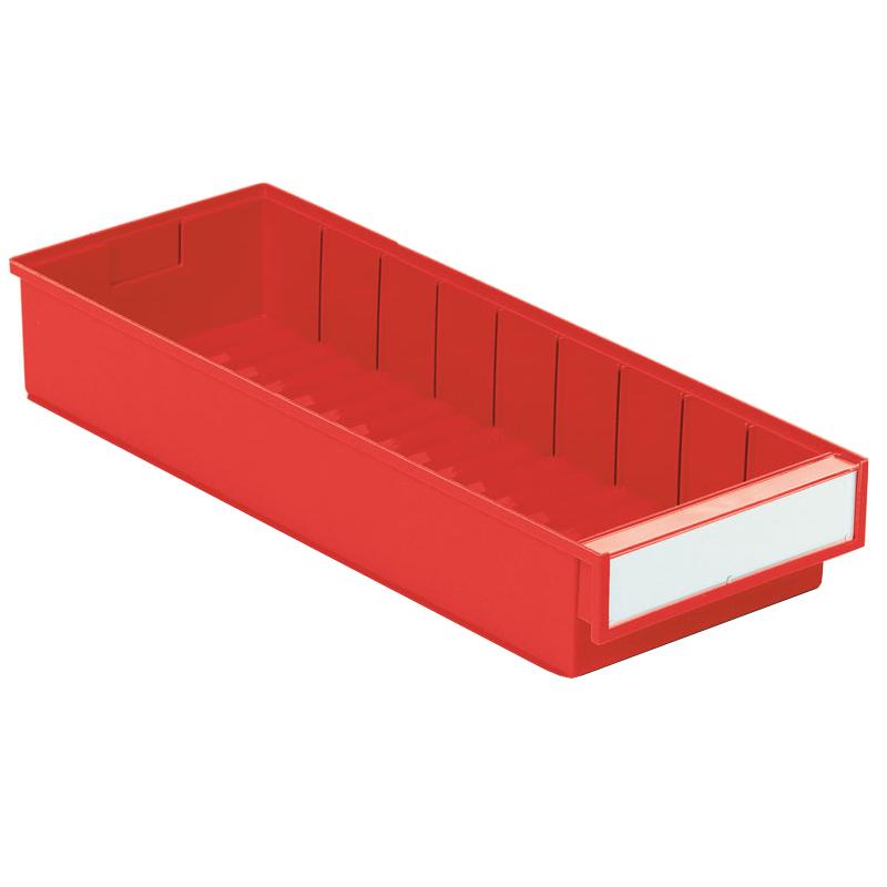 Shelf bin 186x500x82 Red