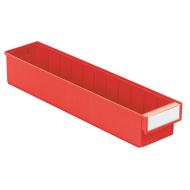 Shelf bin 132x600x100 Red