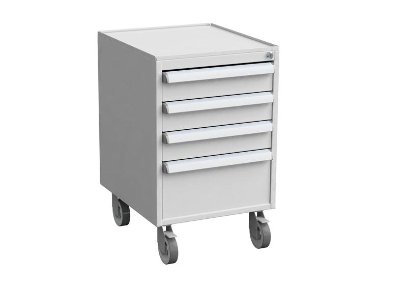 Drawer unit 45/56-3, castors