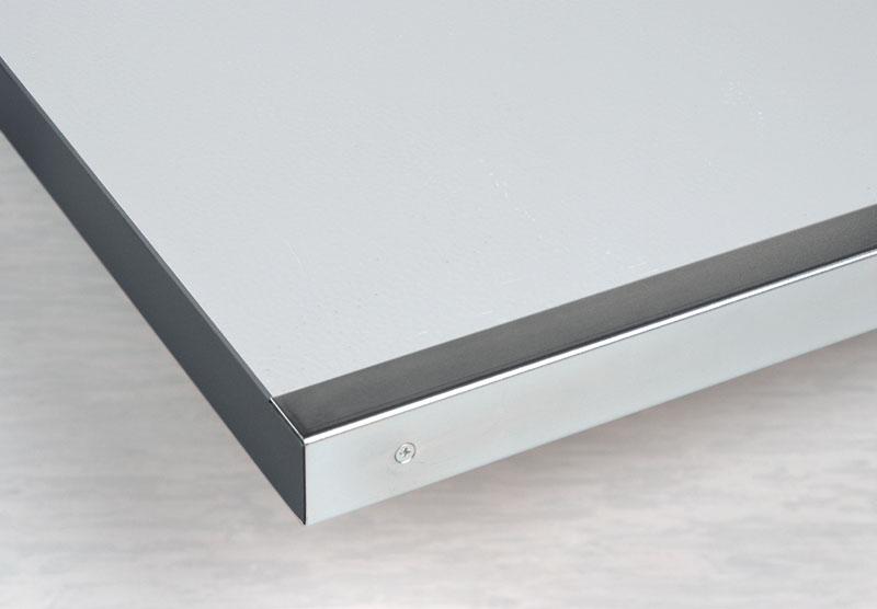 Workshop bench vinyl top with steel edges 2250x750