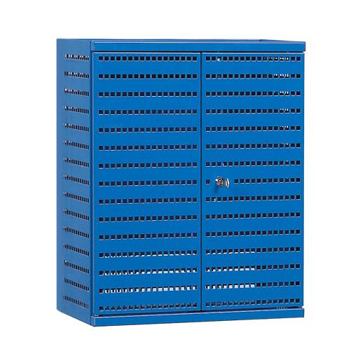 Perforated tool cabinet, blue M500