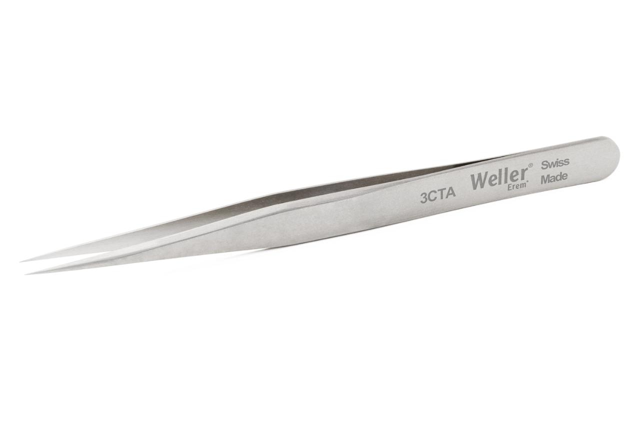 Precision tweezers, standard model for delicate work.