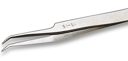 Precision tweezers, curved 30°, relieved