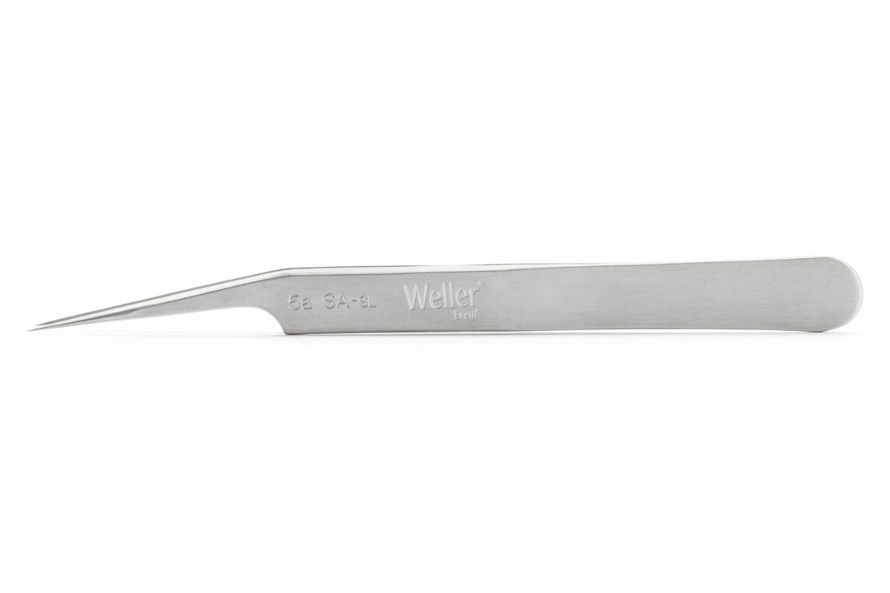 Precision tweezers, lightly curved 15°, relieved.