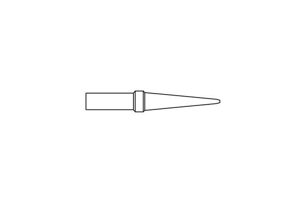 PT K8 Soldering Tip Chisel Long 425°C, 1,2 mm for TCPS, TCP 12, TCP 24, TCP 42 and FE 50M Soldering Iron <br />Width A : 1,2 mm<br />Thickness B : 0,4 mm <br />