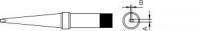 PT M8 Soldering Tip Chisel Long 425°C, 3,2 mm for TCPS, TCP 12, TCP 24 TCP, 42 and FE 50M Soldering Iron <br />Width A : 3,2 mm<br />Thickness B : 1,2 mm<br />