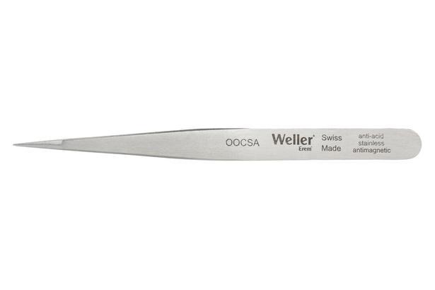 Precision tweezers with pointed tips. Very robust