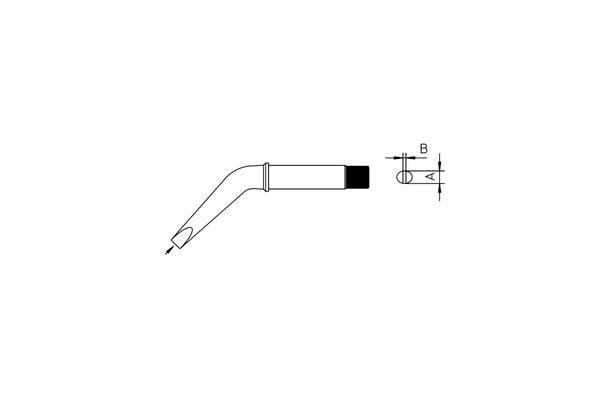 Soldering Tip Chisel Bent 370°C