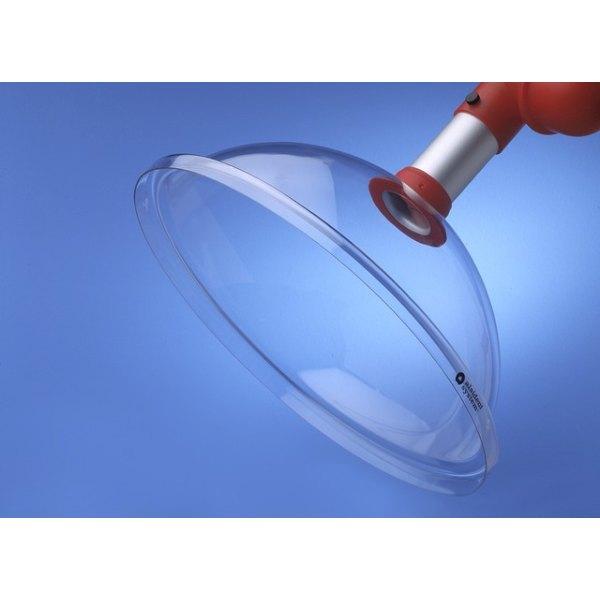 Suction screen round PC 385mm red