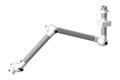 Suction arm 50mm 875-875 white, wall / ceiling 3-joint