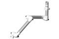 Exhaust arm 3 joints 1230mm white wall mounting