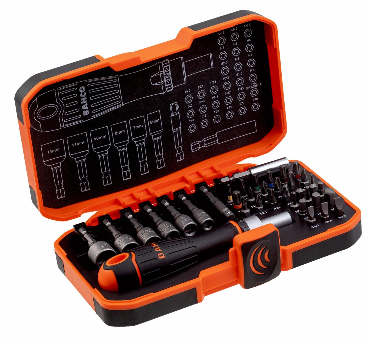 1/4 bit set with ratchet screwdriver 36 parts