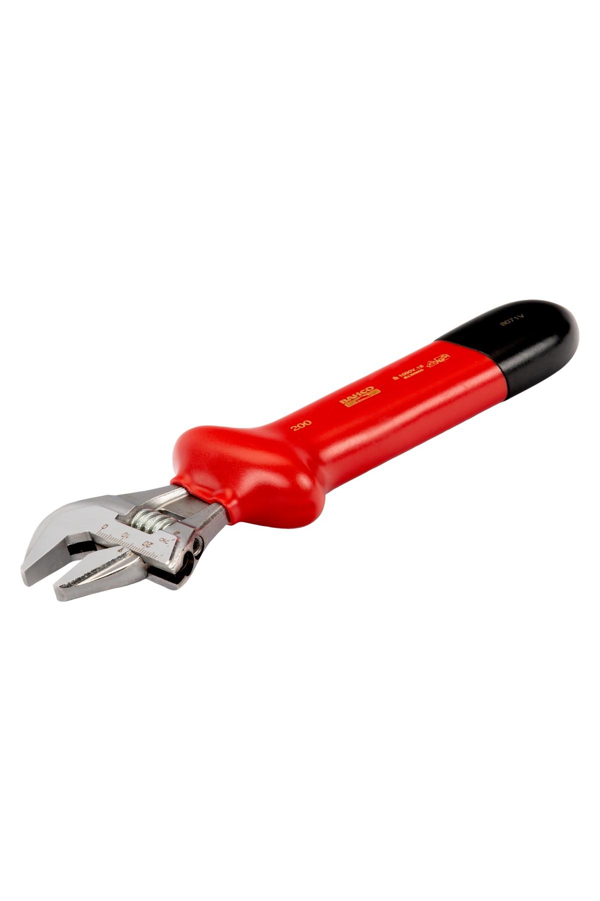 VDE insulated wrench with adjustable thumb screw 12