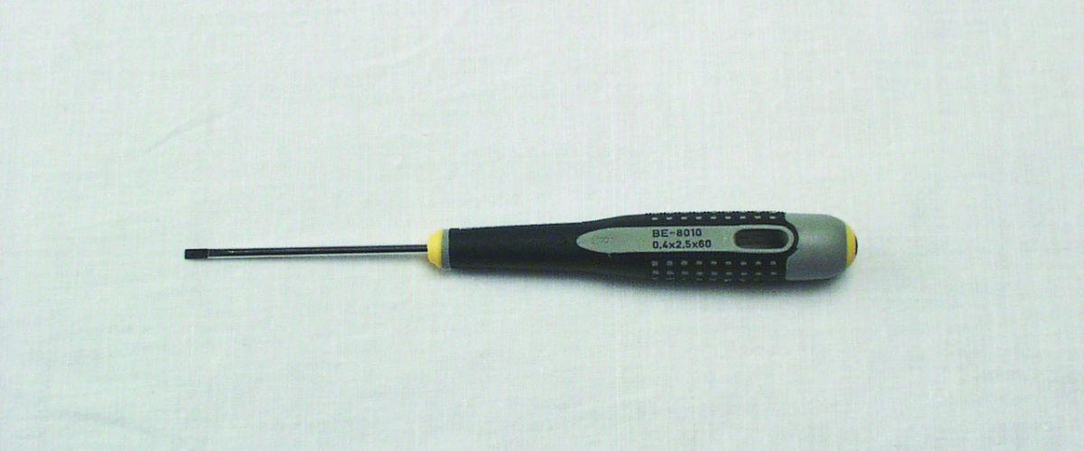 ERGO™ straight slot screwdriver with rubber grip 2 mm - 6.5 mm