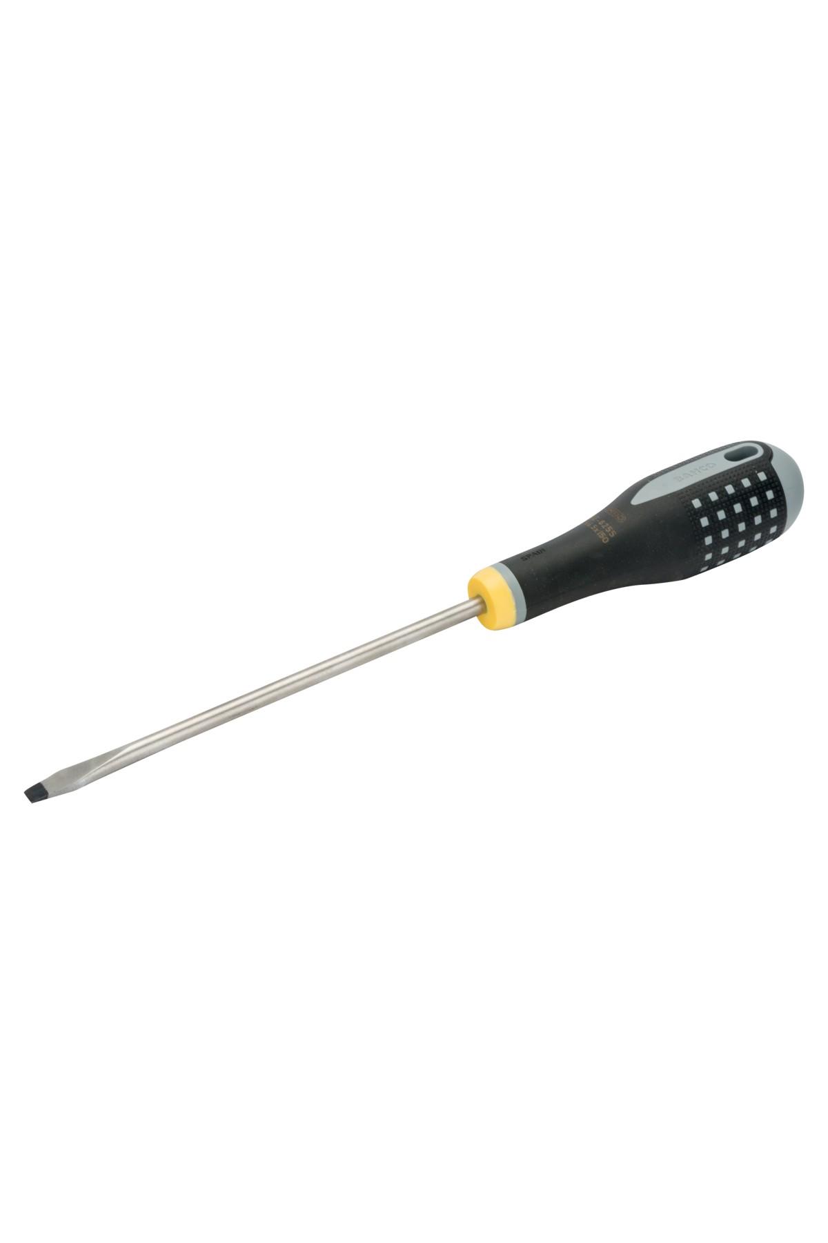 ERGO™ straight slot screwdriver with rubber grip 5.5 mm - 10 mm