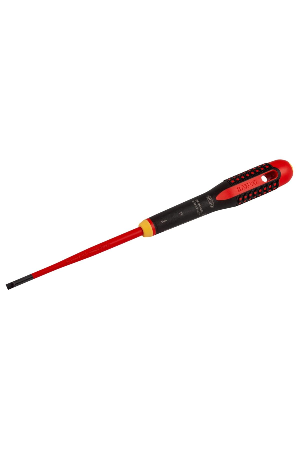 ERGO ™ Slim VDE Insulated straight slot screwdriver with 3-component handle 3 mm - 6.5 mm