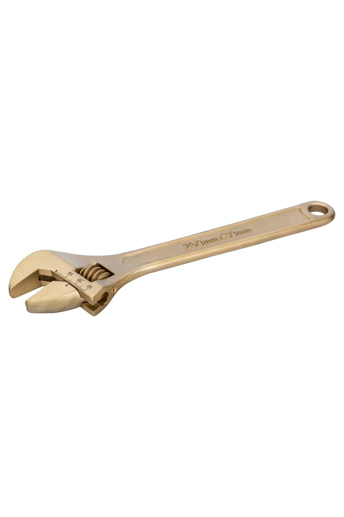 Spark-free wrench 150mm with aluminum-bronze adjusting screw