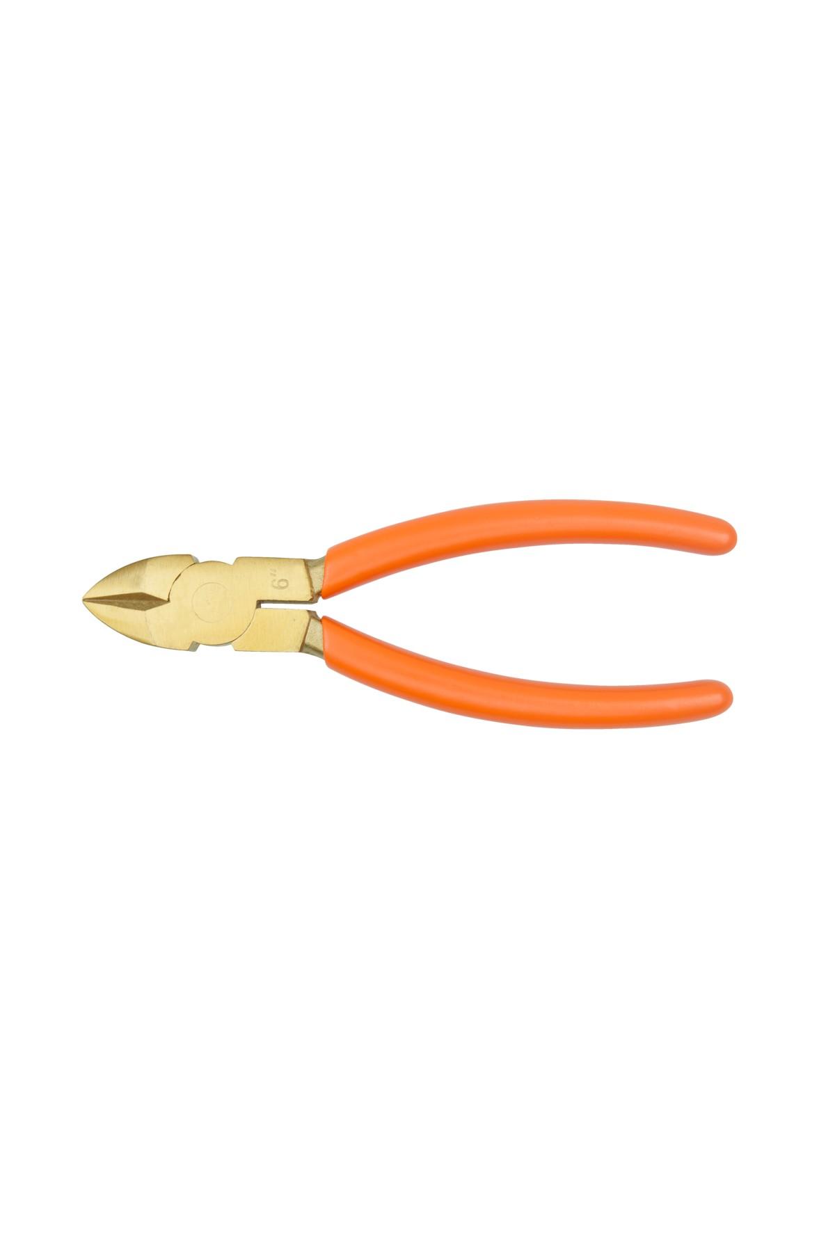 Spark-free side bite pliers 160mm in aluminium-bronze