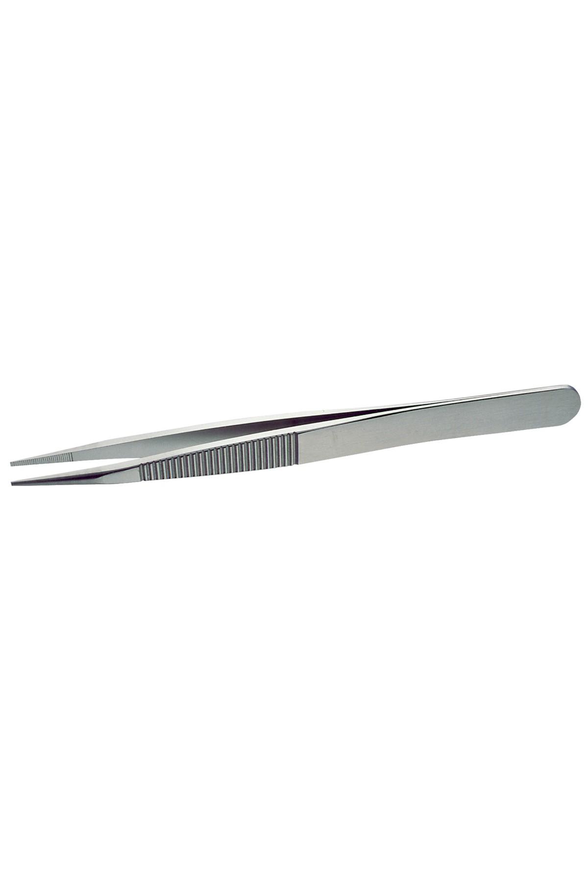 Lindström tweezers antimagnetic in stainless steel high precision with knurled tips 120mm