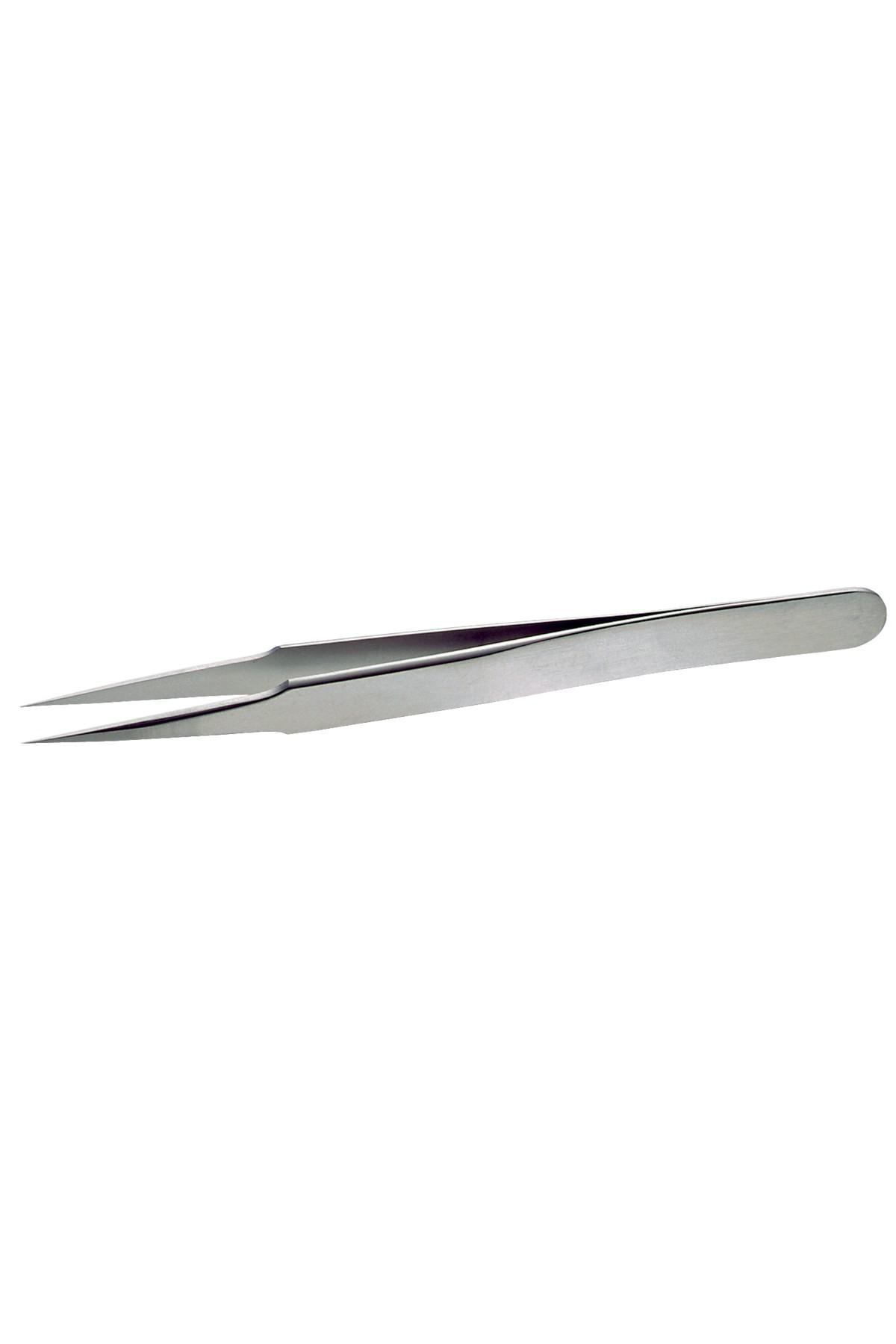 Lindström tweezers antimagnetic in stainless steel high precision with tapered and fine tips 120mm