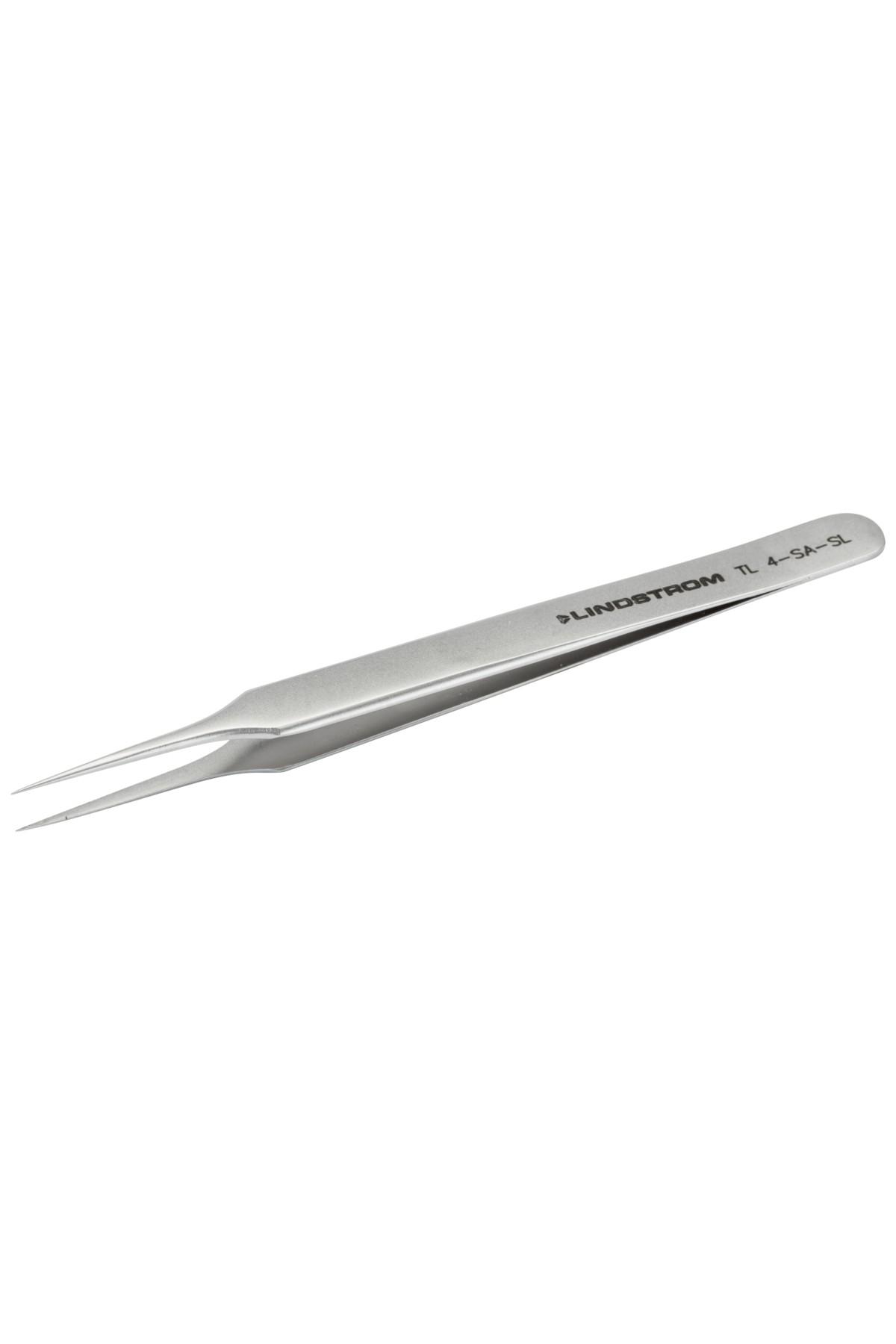 Lindström tweezers antimagnetic in stainless steel high precision with tapered and extra fine tips 110mm