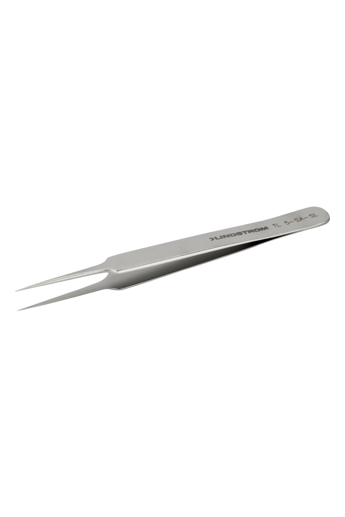 Lindström tweezers antimagnetic in stainless steel high precision with tapered and light extra fine tips 110mm